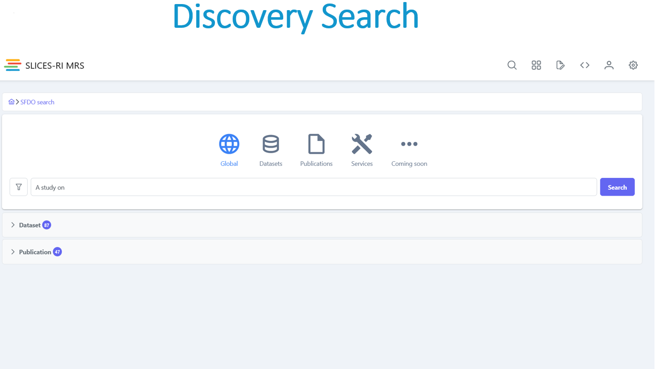 Web Portal Discovery Search