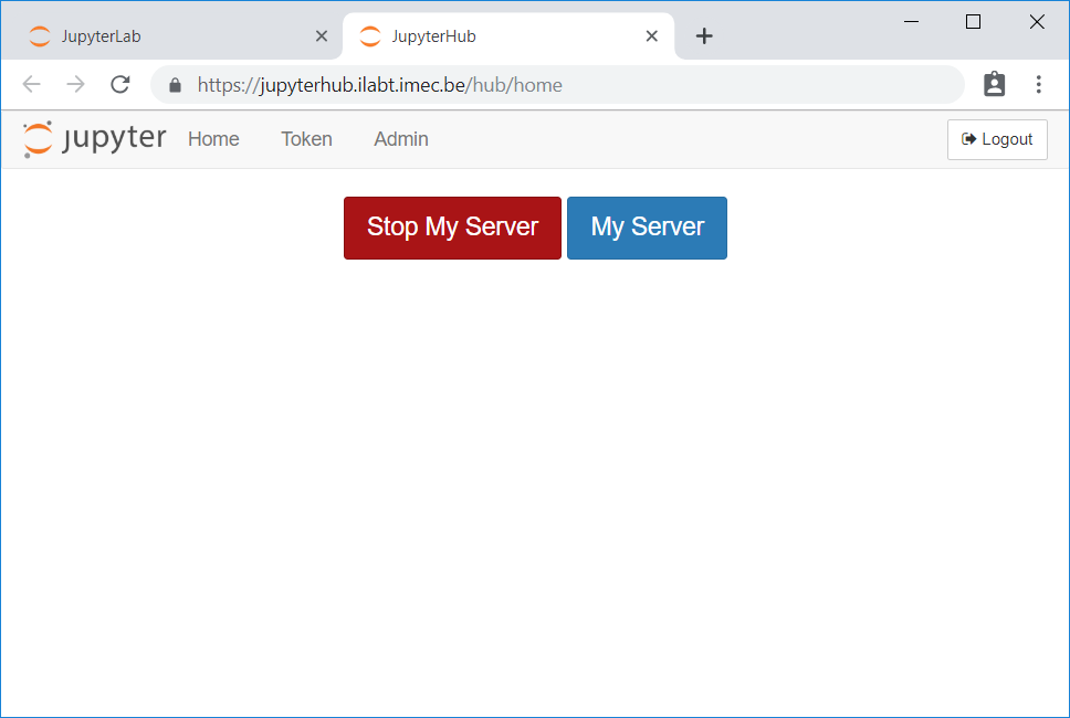 Stop My Server button